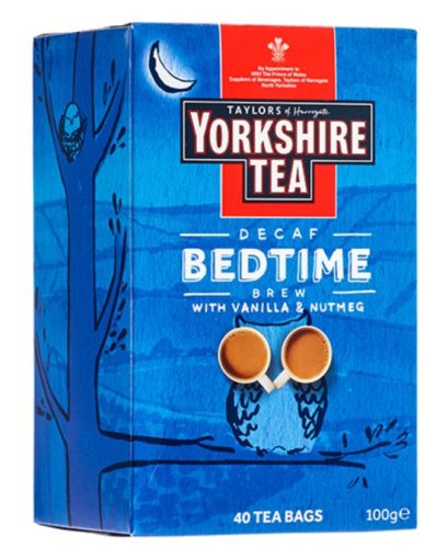 Yorkshire Bedtime Koffeinmentes fekete tea vaníliával és szerecsendióval 40 filter 100g / Minőségét megőrzi: 2026.12.31