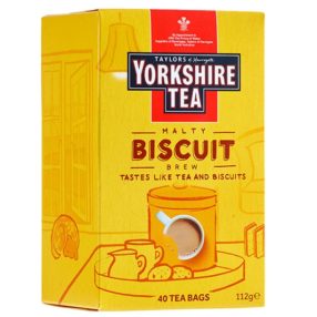   Yorkshire Malty Biscuit Fekete tea keksz ízesítéssel 40 filter 112g