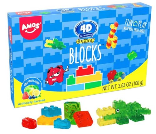  Amos 4D Gummy Blocks Gumicukor 100g