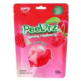 Amos Peelerz Gummy Raspberry Peeling Candy 120g