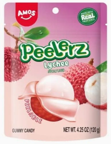 Amos Peelerz Gummy Lychee Peeling Candy 120g