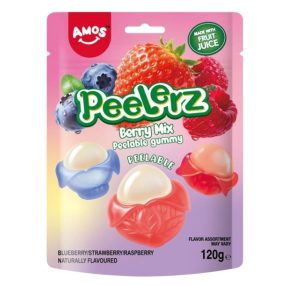 Amos Peelerz Gummy Berry Mix Peeling Candy 120g