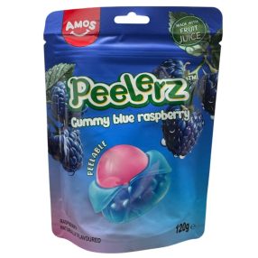 Amos Peelerz Gummy Blue Raspberry Peeling Candy 120g