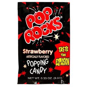   Pop Rocks Popping Candy Strawberry Robbanó cukorka epres ízesítéssel 9,5g