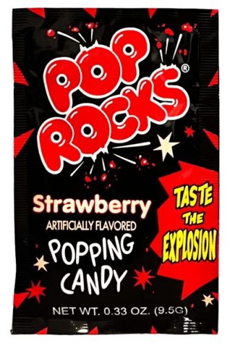 Pop Rocks Popping Candy Strawberry Robbanó cukorka epres ízesítéssel 9,5g
