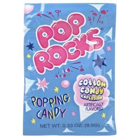  Pop Rocks Popping Candy Cotton Candy Robbanó cukorka vattacukor ízesítéssel 9,5g