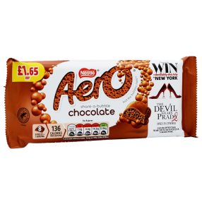 Aero Nestle Chocolate Habosított tejcsokoládé 90g Prada