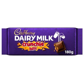   Cadbury Táblás nagy Crunchie Bits Tejcsokoládé törökméz darabokkal 180g
