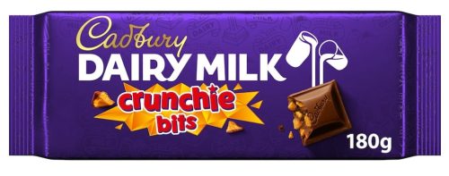 Cadbury Táblás nagy Crunchie Bits Tejcsokoládé törökméz darabokkal 180g