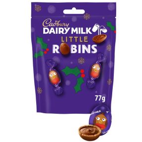 Cadbury Little Robins Töltött tejcsokoládé golyók 77g