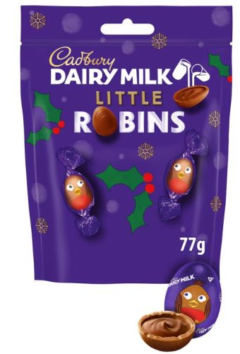 Cadbury Little Robins Töltött tejcsokoládé golyók 77g