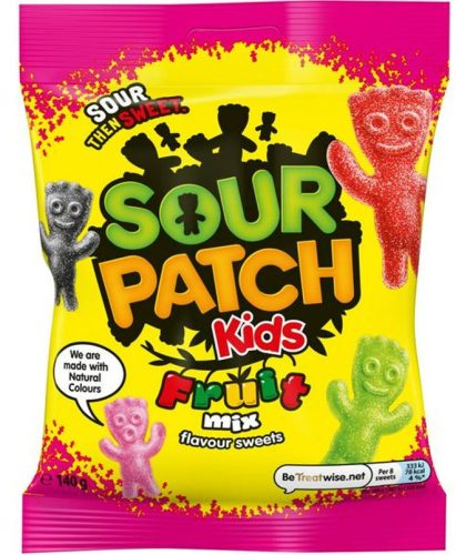 Sour Patch Kids Fruit Mix Gyümölcsös savanyú gumicukor 130g