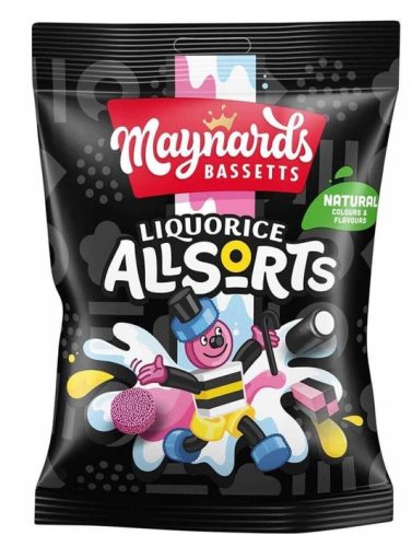 Maynards Liquorice Allsorts Medvecukor válogatás 130g