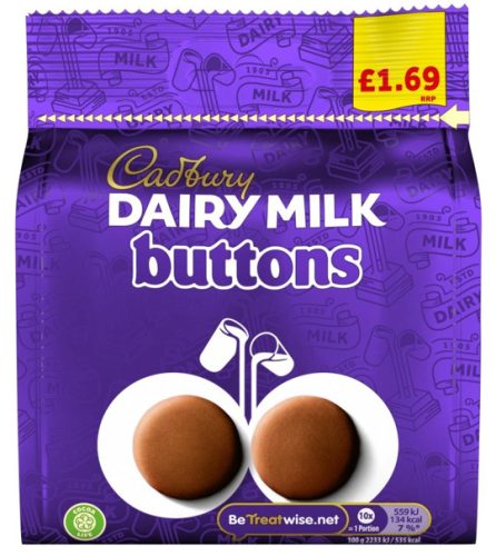 Cadbury Zacskós Buttons Tejcsokoládé 85g