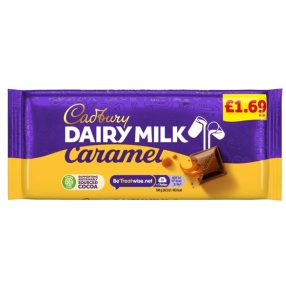  Cadbury Táblás normál Caramel Tejcsokoládé lágy karamell töltelékkel 120g