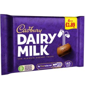   Cadbury Szelet Tejcsokoládé szelet 4-es csomag (4x29,3g) 117,2g