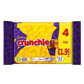 Cadbury Szelet Crunchie 4-es csomag (4x26,1g) 104,4g