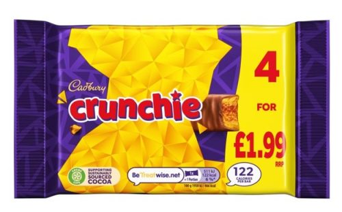 Cadbury Szelet Crunchie 4-es csomag (4x26,1g) 104,4g