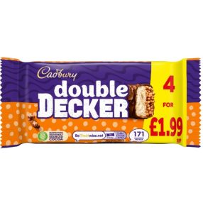   Cadbury Szelet Double Decker Töltött tejcsokoládé szelet 4-es csomag (4x40g) 160g