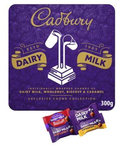 Cadbury Fémdoboz Mixed Chunks Tin Csokoládé válogatás 300g