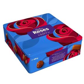 Cadbury Fémdoboz Roses Tin Csokoládé válogatás 600g