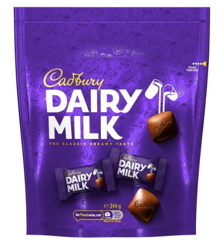Cadbury Dairy Milk Pouch Mini tejcsokoládék 244g