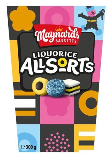 Maynards Liquorice Allsorts Medvecukor válogatás 300g