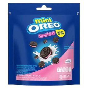 Oreo Mini Strawberry Keksz epres 58,4g