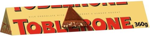 Toblerone tejcsokoládé mézzel és mandulával 360g