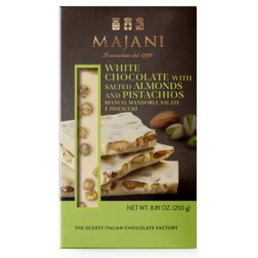 Majani Bianco e Pistachios White Chocolate 250g