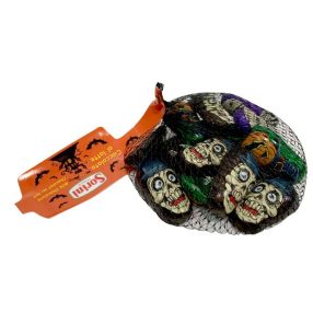   Sorini Heads Halloween tejcsokoládé figurák hálóban 100g