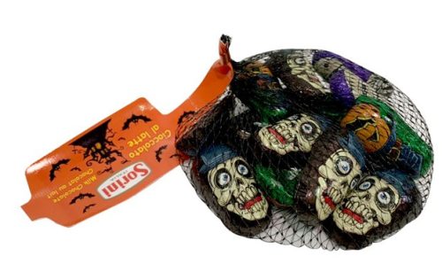 Sorini Heads Halloween tejcsokoládé figurák hálóban 100g