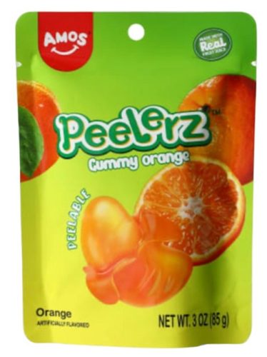  Amos Peelerz Gummy Orange Peeling Candy 85g