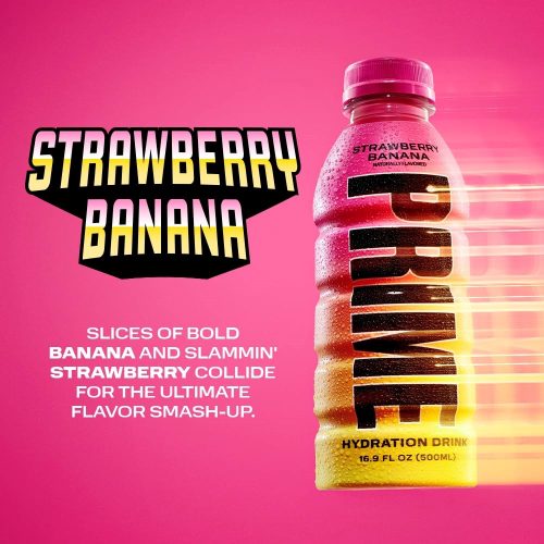Prime Strawberry Banana Hydration Drink 500ml