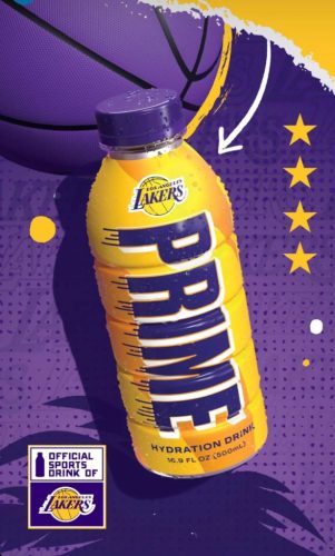 Prime Los Angeles Lakers Hydration Drink 500ml