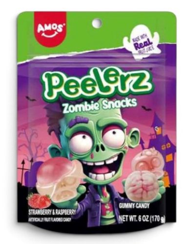 Amos Peelerz Gummy Zombie Snacks Peeling Candy 170g