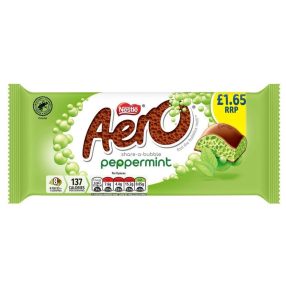   Aero Nestle Peppermint Menta ízesítésű habosított tejcsokoládé 90g