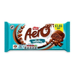   Aero Nestle Choco Hazelnut Mogyoró ízesítésű habosított tejcsokoládé 90g
