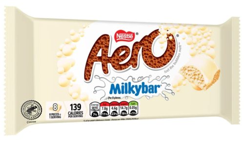 Aero Nestle Milkybar habosított fehércsokoládé 90g