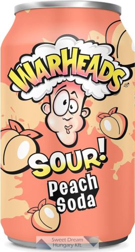 Warheads Soda Peach szénsavas üdítő 330ml