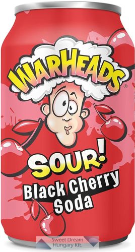 Warheads Soda Black Cherry szénsavas üdítő 330ml