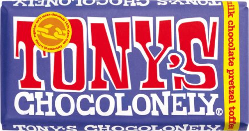 Tony's Dark Milk Pretzel Toffee 42% Bar 180g