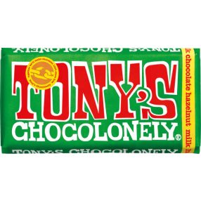 Tony's Milk Hazelnut 32% Bar 180g