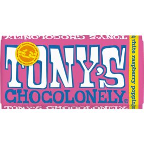 Tony's White Raspberry Popping Candy 28% Bar 180g