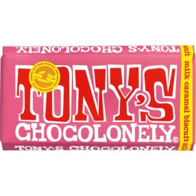 Tony's Milk Caramel Biscuit 32% Bar 180g