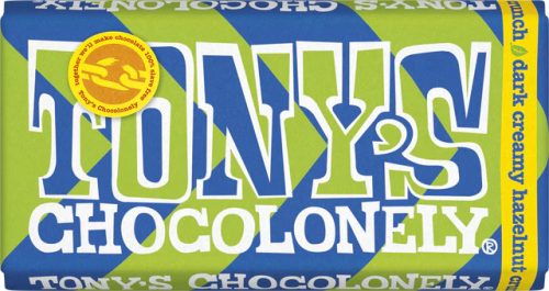 Tony's Dark Creamy Hazelnut Crunch 51% Vegan Bar 180g