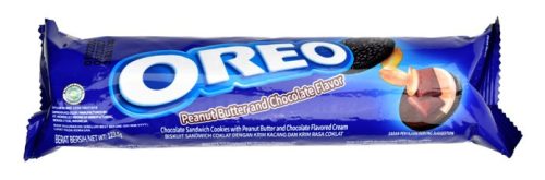 OREO Peanut Butter&Chocolate Mogyoróvajas-csokoládés krémmel töltött keksz 119,6g