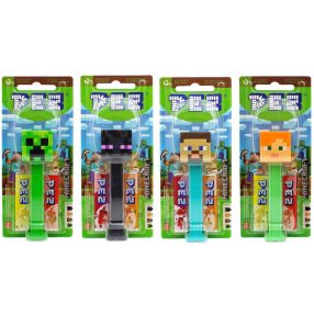 PEZ Minecraft Cukorka adagolóval 17g