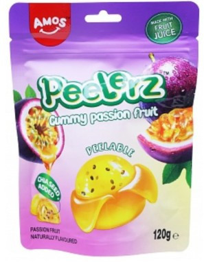 Amos Peelerz Gummy Passion Fruit Peeling Candy 120g