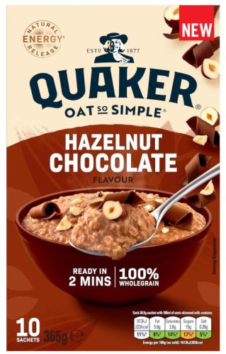 Quaker Oat So Simple Hazelnut & Chocolate Porridge 10x36,5g, 365g